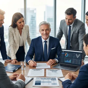 vCISO reviewing cybersecurity strategy and compliance plans