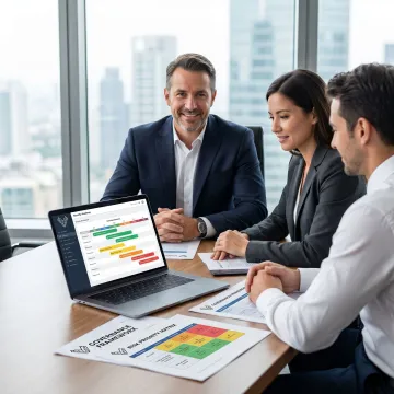 Virtual CISO leading a cybersecurity strategy session