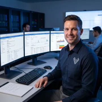 Security analyst reviewing GCP cloud posture dashboard