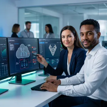 Cybersecurity experts reviewing system architecture
