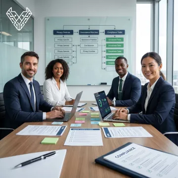 Team planning GDPR compliance strategy