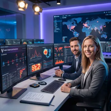 Analysts validating detections during a purple team engagement