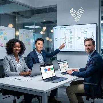 Security team planning PCI DSS compliance improvements