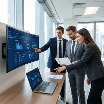 Cybersecurity advisory team reviewing security strategy