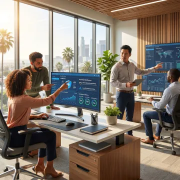 Security analysts monitoring threats for California businesses