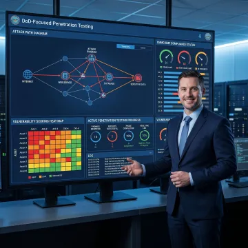 Security analyst performing compliance-focused penetration testing