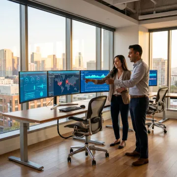 Cybersecurity analysts monitoring threats for Bay Area businesses