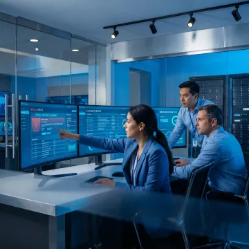 Managed security team reviewing alerts and reports