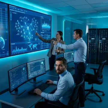 Cybersecurity team conducting a red team assessment