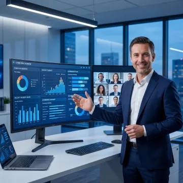 Virtual CISO leading a cybersecurity strategy session