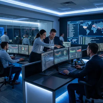 Cybersecurity analysts monitoring threats for Jacksonville businesses