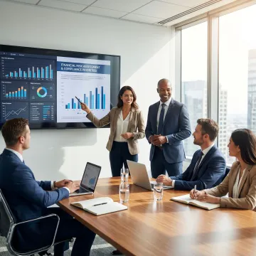 Financial cybersecurity consulting session