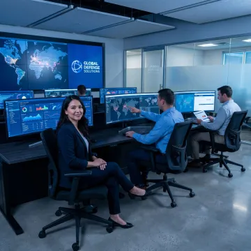 Cybersecurity analysts monitoring enterprise security systems