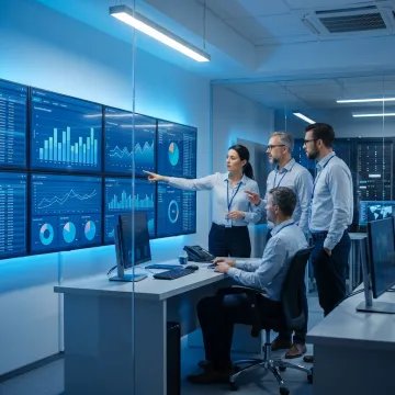 Cybersecurity analysts monitoring threats for Nashville businesses