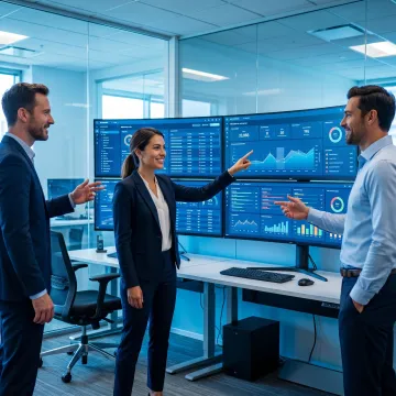Cybersecurity analysts monitoring threats