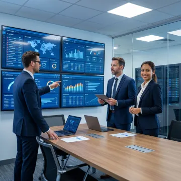 Cybersecurity team reviewing security posture