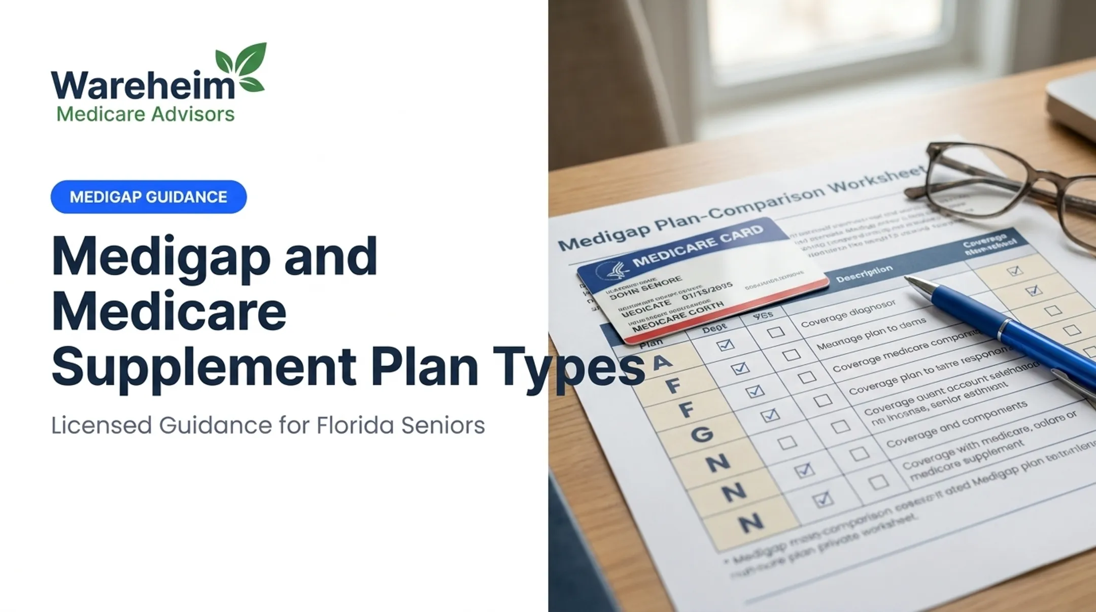Medigap and Medicare Supplement Plan Types