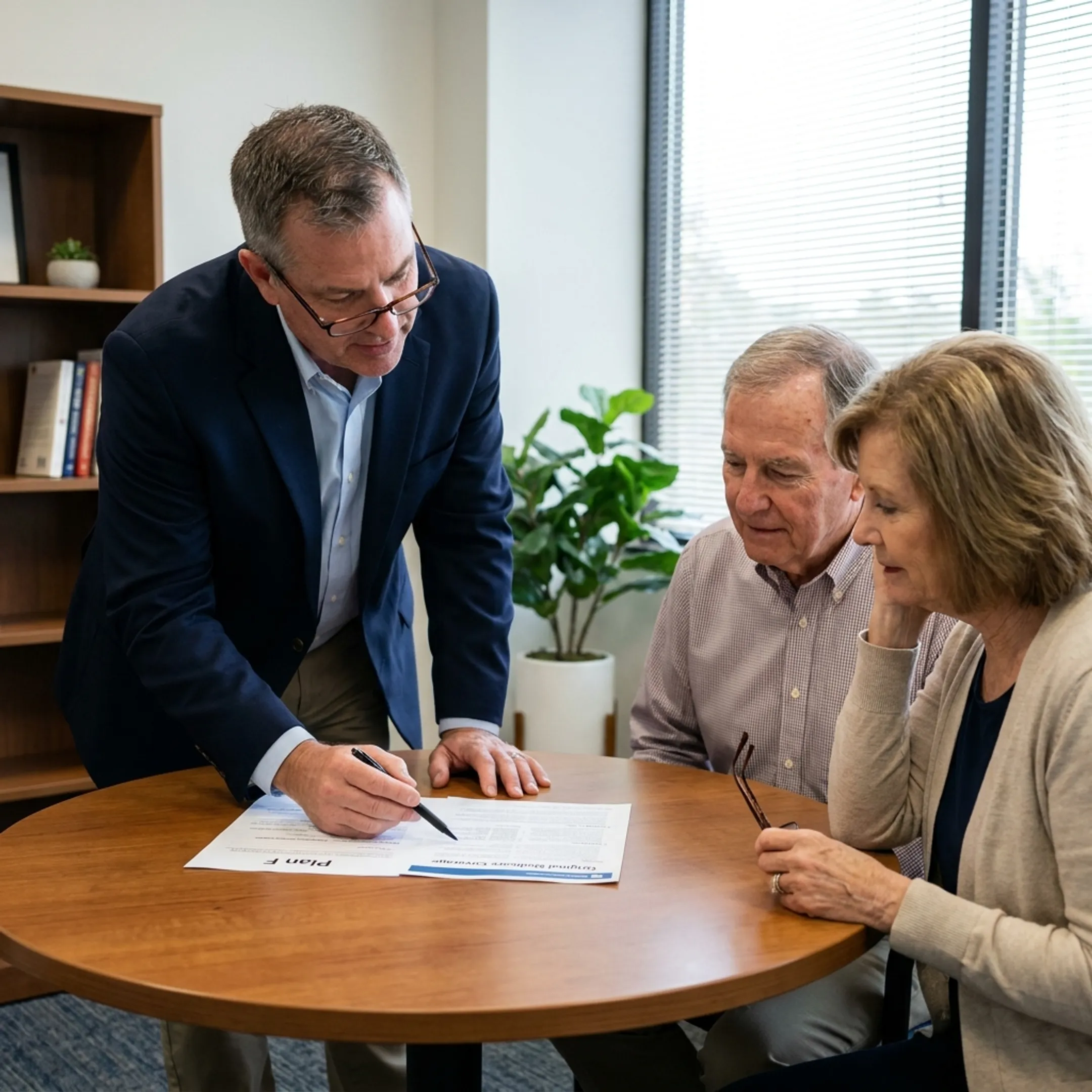 Medicare beneficiaries reviewing Supplement plan options