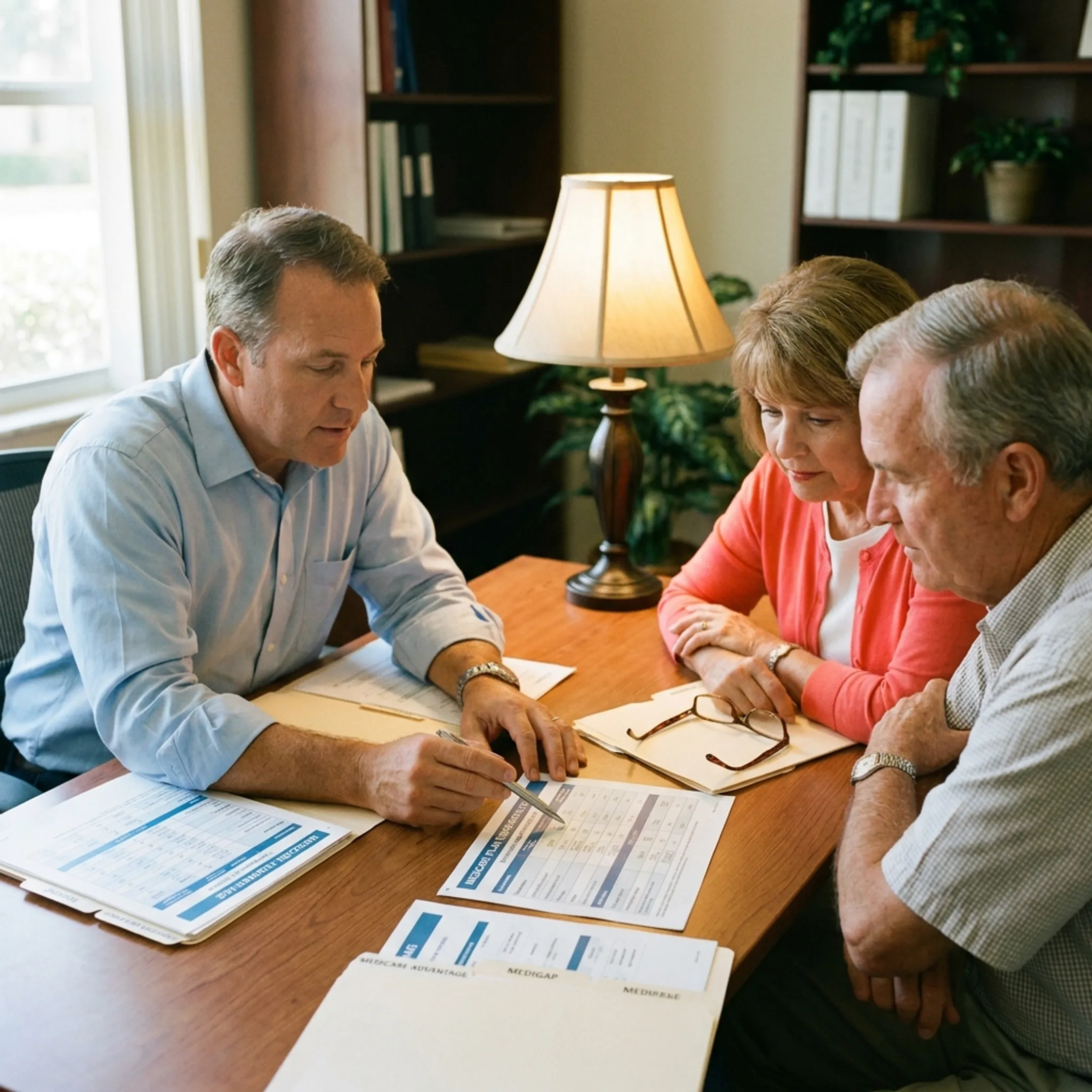 Adults turning 65 comparing Medicare plans