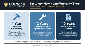 State statutory construction warranty periods by defect type comparison chart