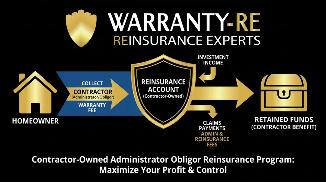 WarrantyRE contractor-owned reinsurance program structure and workflow overview