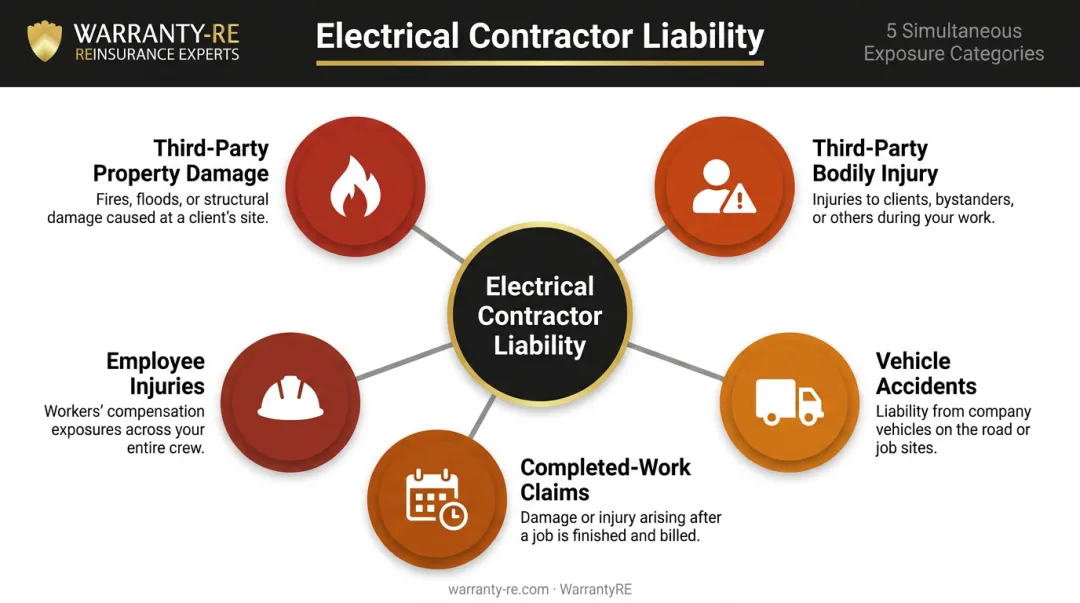 Five liability exposure categories electrical contractors face on every job