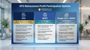 Three EFG reinsurance profit participation structures for electrical contractors compared