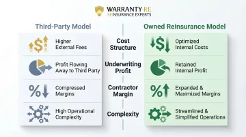 Third-party warranty model versus contractor-owned reinsurance model side-by-side comparison
