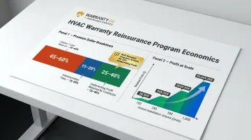 HVAC warranty reinsurance profit tiers showing loss ratio and underwriting profit percentages