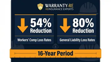 ACIG construction captive 54 percent workers comp and 80 percent liability loss rate reduction