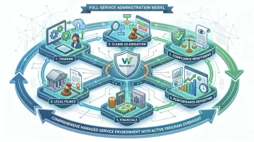 WarrantyRE full-service administration dashboard showing claims reporting and compliance monitoring