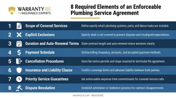 Eight essential elements of an enforceable plumbing service agreement contract
