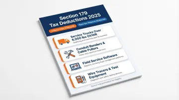 Section 179 qualifying equipment list and 2025 deduction limits for electrical contractors