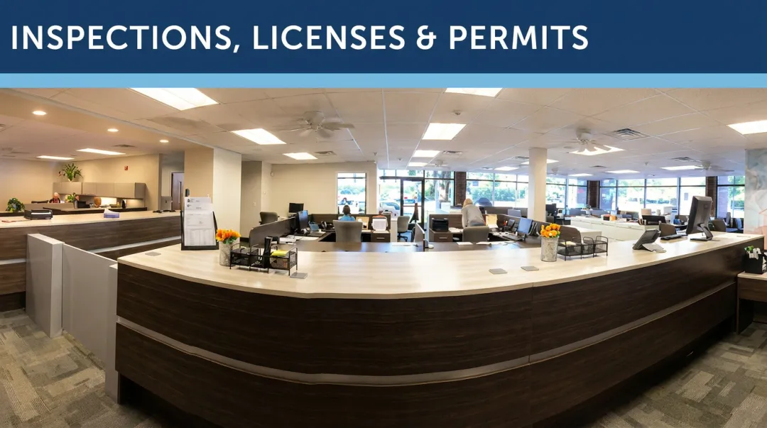 Georgia county permit office building where local contractor licensing requirements are verified