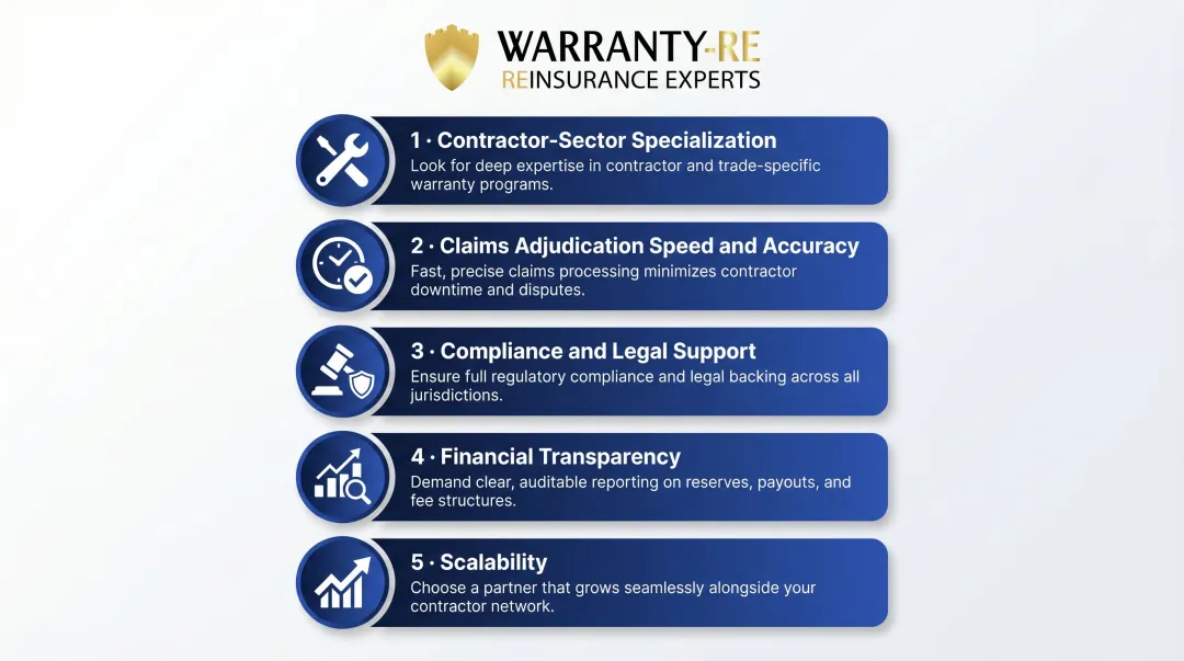 Five criteria for selecting best warranty claims administrator for contractors