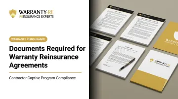 Documents Required for Warranty Reinsurance Agreements