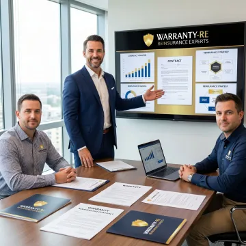 Advisor explaining plumbing reinsurance program benefits