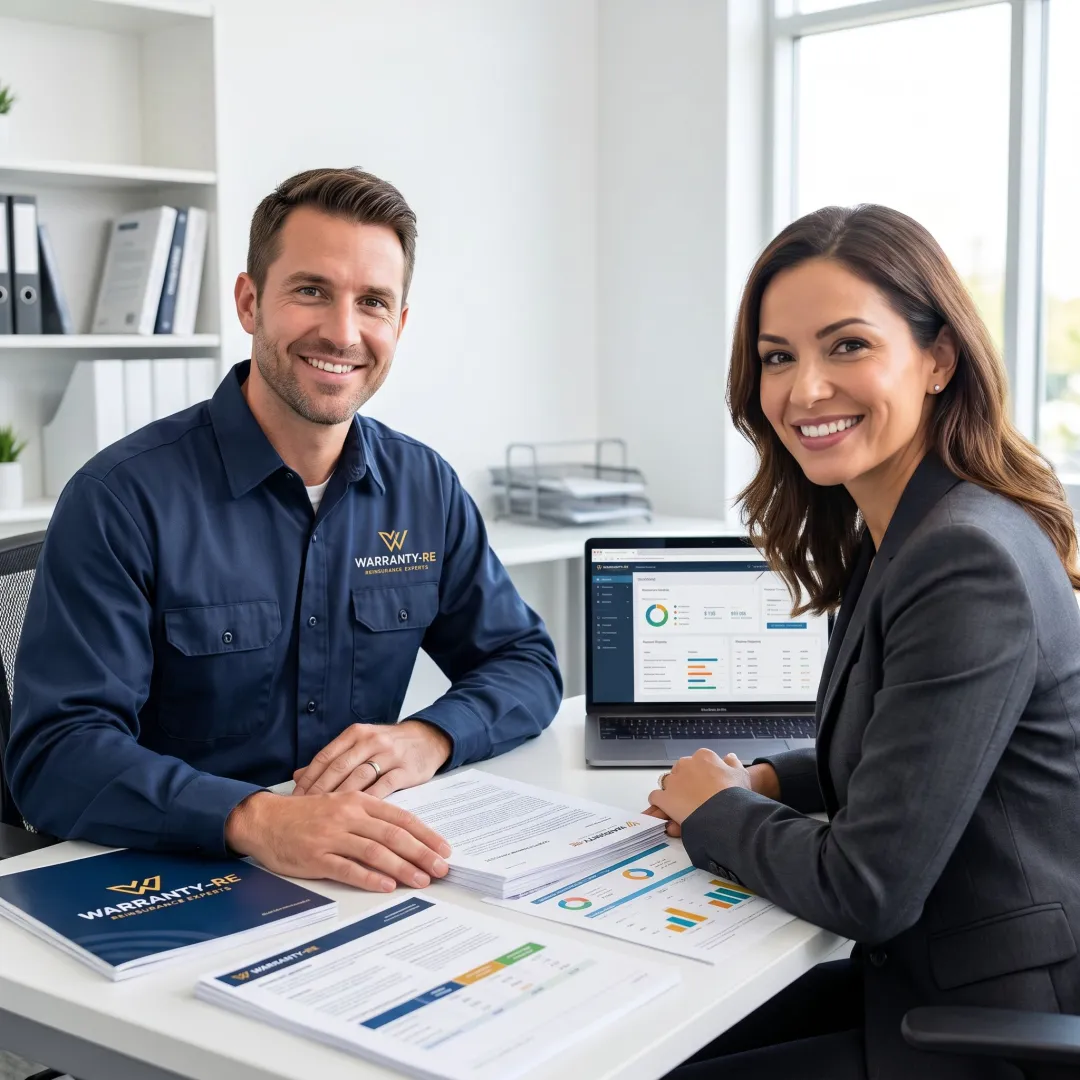 Electrical contractor reviewing extended warranty program details