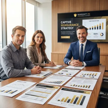 Advisor explaining contractor-owned reinsurance benefits