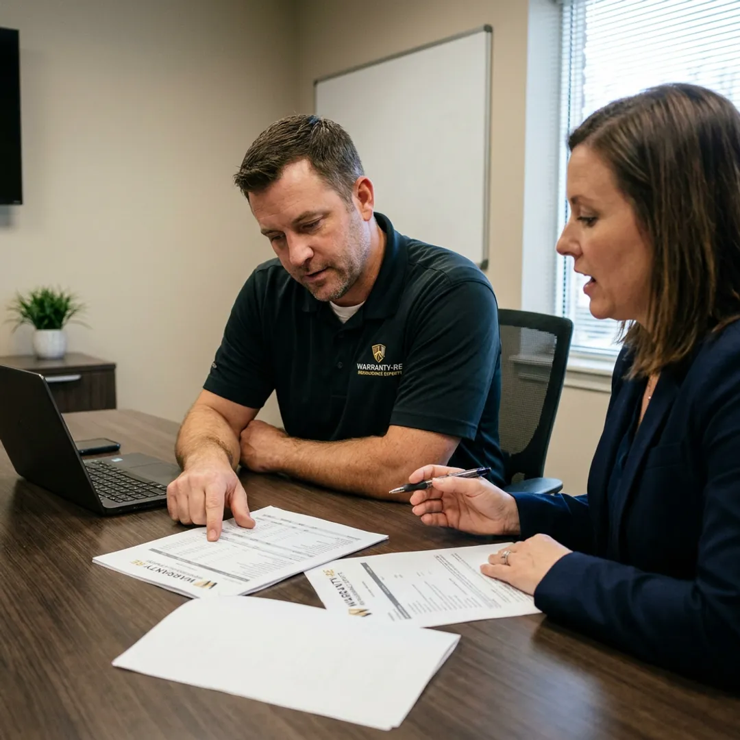 Nevada HVAC contractor reviewing insurance and warranty documents