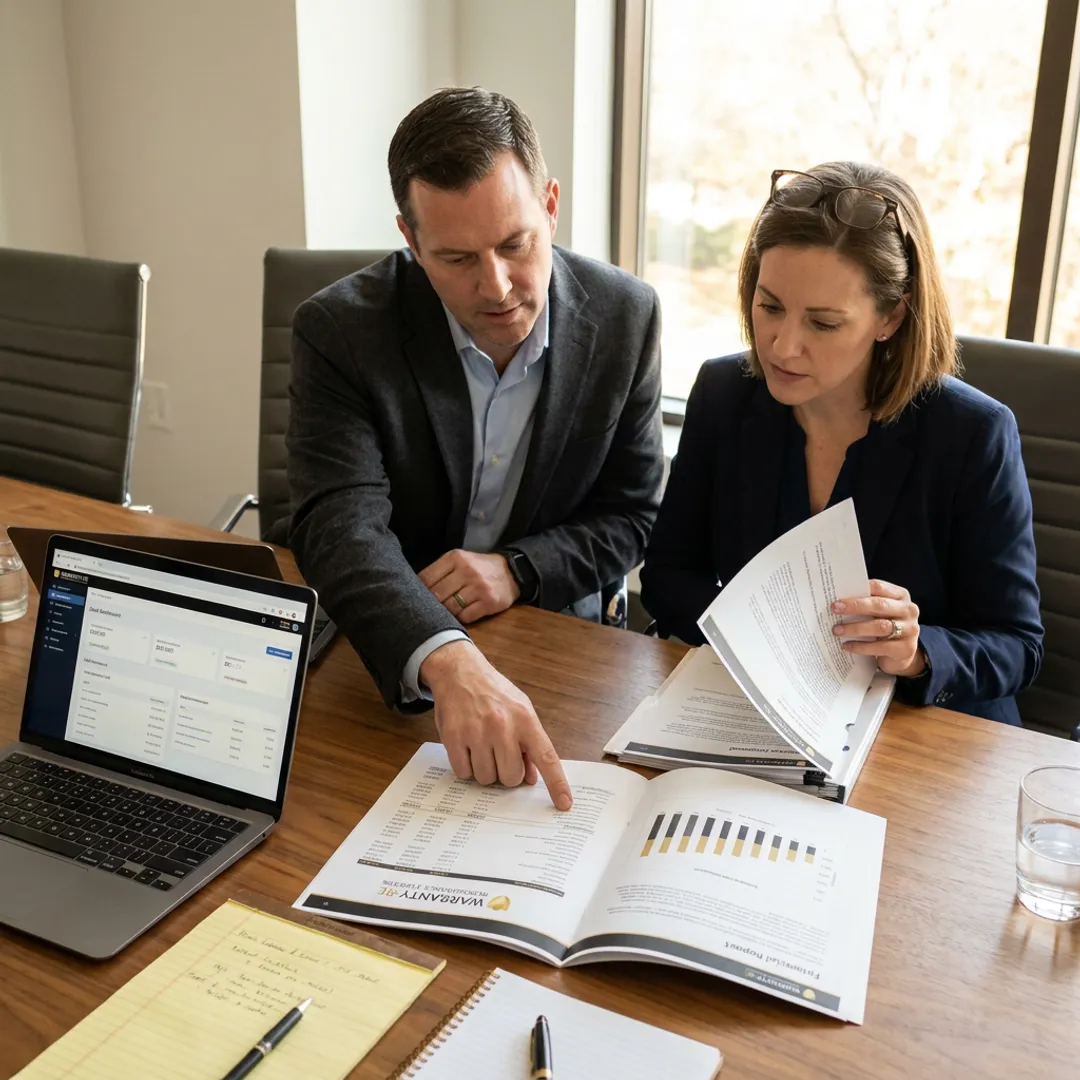 Warranty reinsurance planning session for HVAC contractor