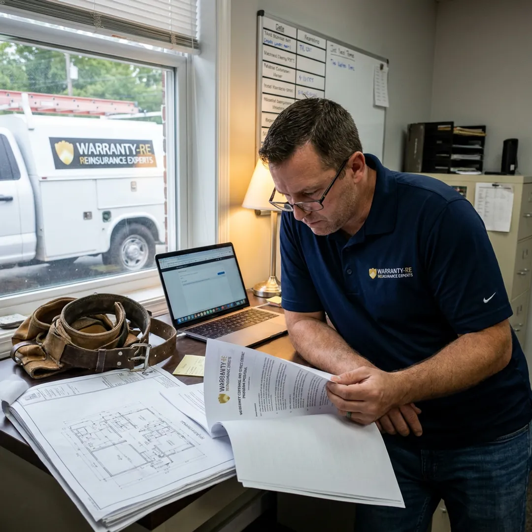 Electrical contractor reviewing warranty coverage documents in Alabama