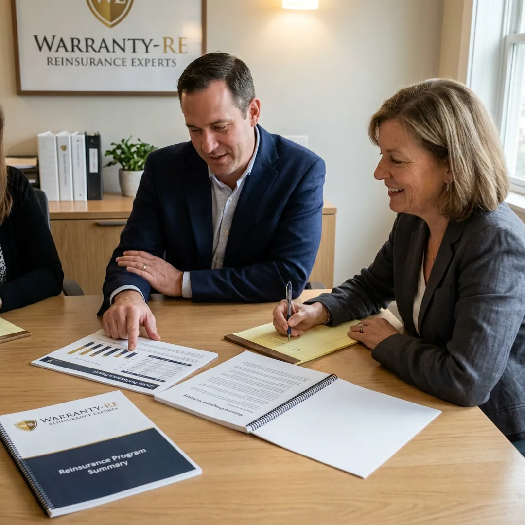Warranty reinsurance planning meeting for contractors