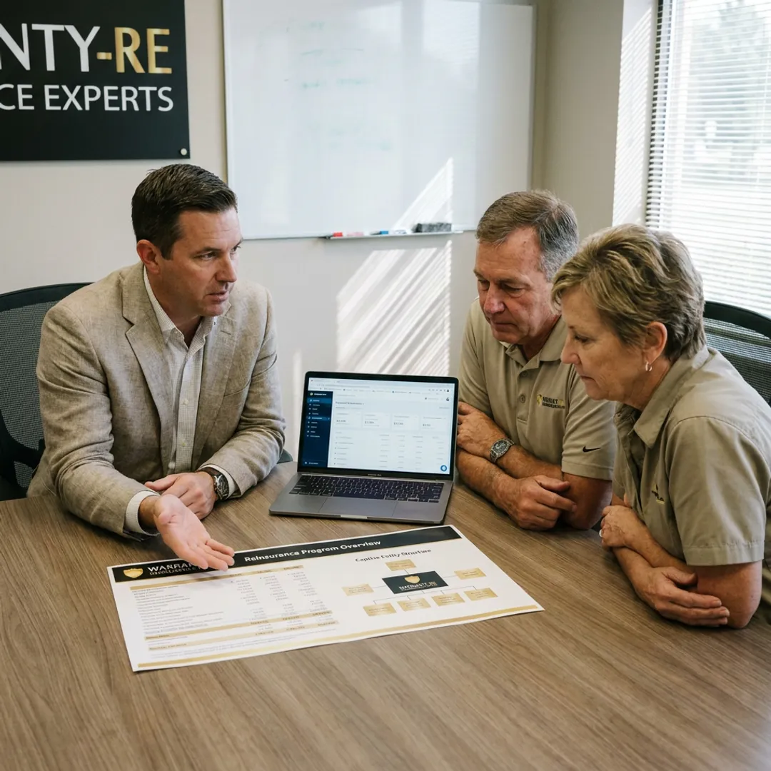 Warranty reinsurance setup meeting for electrical contractors