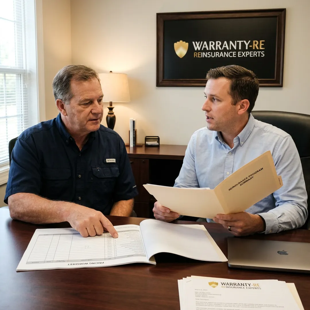 Warranty reinsurance planning meeting for electrical contractors