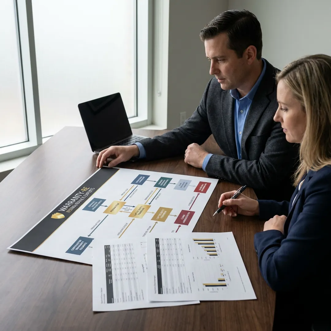 WarrantyRE team planning HVAC warranty reinsurance process