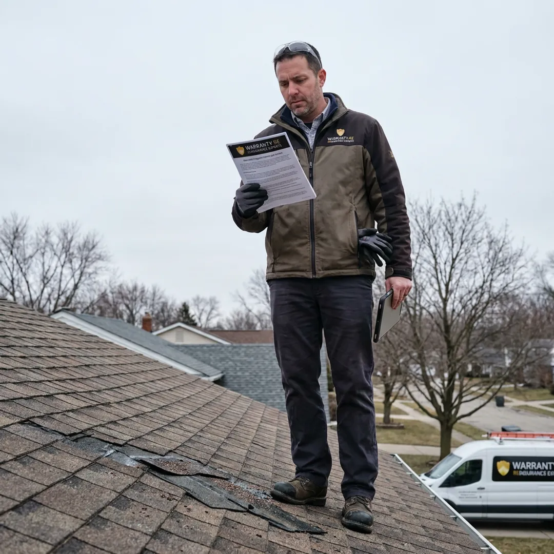 Michigan roofing contractor reviewing warranty coverage