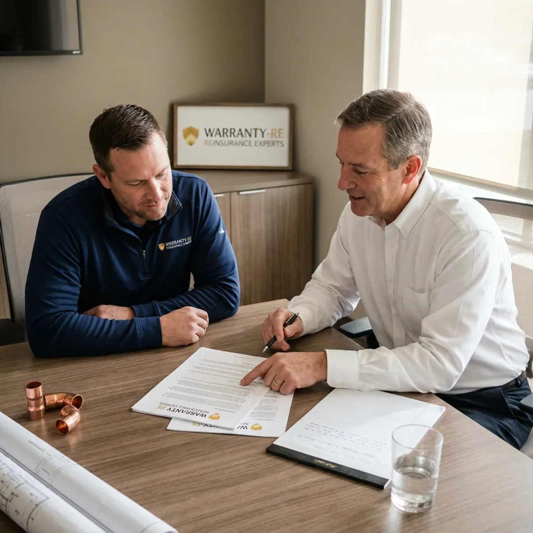 Michigan plumbing contractor reviewing warranty reinsurance options