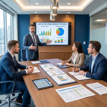 Advisor explaining contractor warranty administration strategy