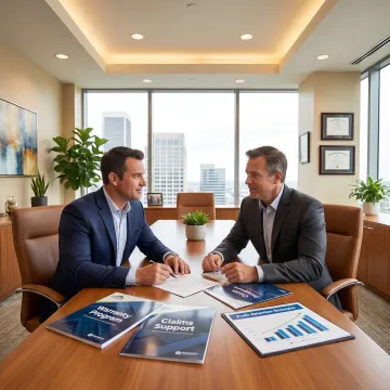 Roofing business owner discussing warranty strategy